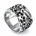 Personality hipster nightclub skull ring