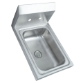 Wall Mount Hand Basin Sink With Backsplash