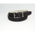 Elegant polish brown stitching leather belt golf belt