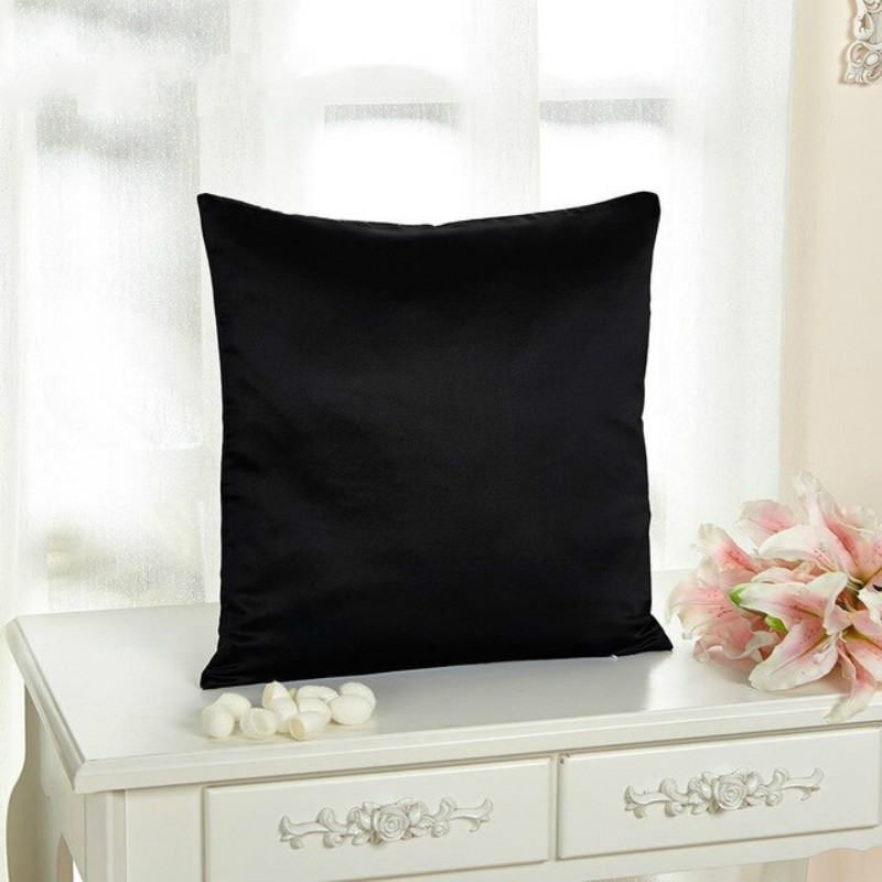 Black Silk Pillowcase