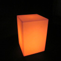 Led Light Up Outdoor Furniture Cadeira de cubo conduzida