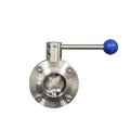 Manuel en acier inoxydable Clamp Sanitary Butterfly Valve