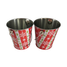 Handle Tin Bucket Metal Promoção Gift Atacado Gift Tin