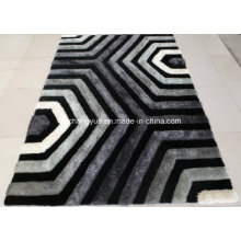Polyester Modern Shaggy Carpets avec effets 3D