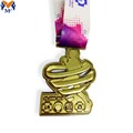 Custom Souvenir Geschenk Gold Blumenmedaille