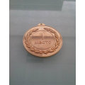 Silver Gold Plated Badge, Custom Competition Medal (GZHY-KA-007)