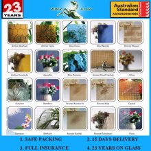 3-8mm AS / NZS2208: 1996 Klare farbige Abbildung Glas