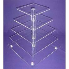 Perspex Pop Acrylic Product, Publicidade Display Shelf for Cakes