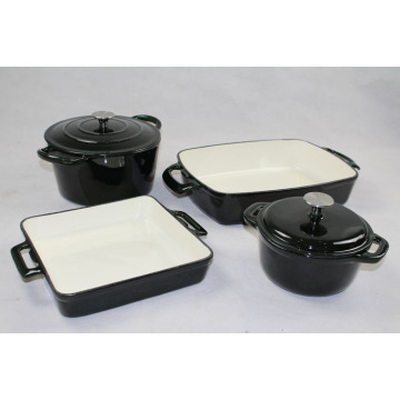 Porcelain Enamel Interior Finish Cookware Set