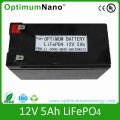 Batería recargable 12V 5ah LiFePO4 para la linterna