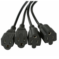 1 to 4 power extension cord splitter cable