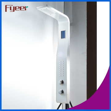 Painel de chuveiro de aço inoxidável do sensor de temperatura Fyeer