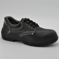 Low Cut Leather Black Safety Shoes