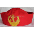 Promotional red cotton seaman sailor cap hat