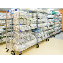 NSF Removable Metal Slanted Storage Rack for Hospital/Drugstore (SL186078A6CW)