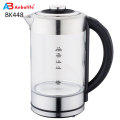 Fast Boiling Glass Tea Kettle (1.7L) Cordless Stainless Steel Finish Hot Water Kettle Glass Tea Kettle