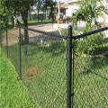 PVC coated dark green chain link fence