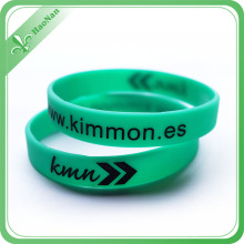 Bracelet fait sur commande de silicone de cadeau promotionnel d&#39;impression de logo fait sur commande