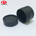 Custom White Ink Logo Black Round Tube Box