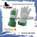 Green Industrial Safety Kuh Split Leder Arbeitshandschuh