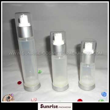 15ml 30ml 50ml Plastic Clear Airless Cream Press Bottle