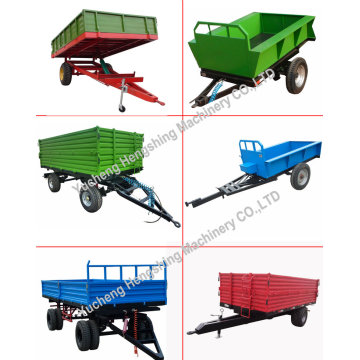 Manufacturer 5 Tons Farm Trailer Tractor Tipper Trailer in Europen Style