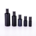 Black glass essential oil roll on bottle