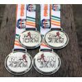 Medalha de corrida de metal prateado antigo Custom 2020