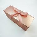 Custom Rose Gold Cardboard Flat Folding Gift Box