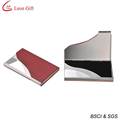 Hot Sale Business Gift Leather Steel Card Holder