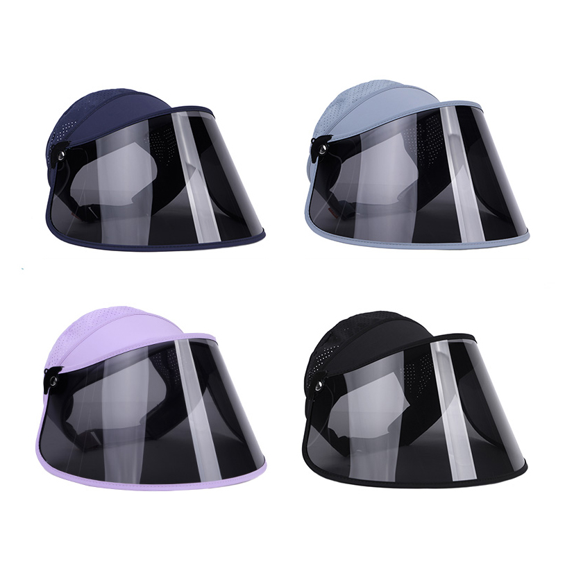 Large Brim Face Shield Fashion Sun Visor Cap Factory Wholesale Plastic Sun Visor Hat For Women Men Supplier