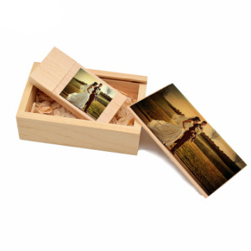 Деревянный бамбуковый USB-накопитель для фотографий
