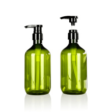 16oz/500 ml Recarregável Garrafa de dispensador de shampoo de plástico verde