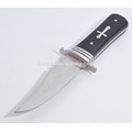 Survival Fixed Knife Hunting Rescue Ebony Handle Knife