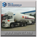 China 3 Eixos LPG / Gasolina Líquida Gas Transport LPG Tank Trailer