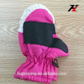 Niños patrones de bordado Thinsulate y impermeable Color bloqueado Snowboarder guantes