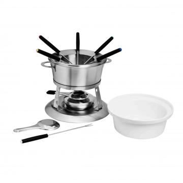 stainless steel fondue set