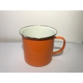 Camping Tin Enamel Mug with Handle Outdoor Indoor