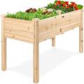 Boîte de jardinière en bois surélevée pour lit de jardin surélevé de 48 x 24 x 30 po