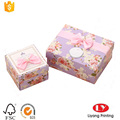 Custom paper gift packaging box with lid