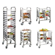 Edelstahl Catering Gn Pan Rack Trolley