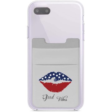 Stretchy Lip Stick on Cell Phone Wallet Holder