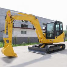 Large excavator 6 ton cab steel crawler