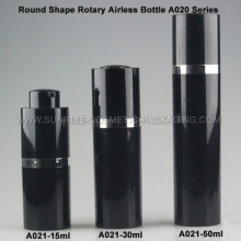 15ml 30ml 50ml Runde Rotary schwarzen Flasche Airless