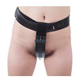 Popular unisex cuero castidad cinturón ajustable rizo castidad dispositivo hombres castidad cinturón sexo sm juguetes