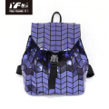 Holographic Holographic Luminous Geometric Kids Sac à dos géométrique Sac à dos Sac à livres d&#39;études Sacs d&#39;études en cuir schoo