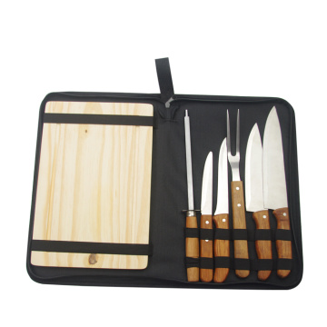 7pcs barbecue tool set in zipper bag