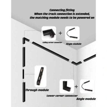 36w Magnetic led track light accessories patch core