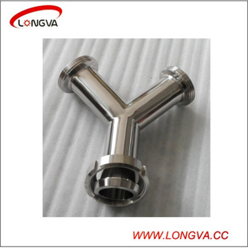 Sanitary Stainless Steel Pipe Fitting Y Type Male Female Tee