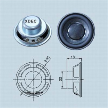 Alto-falante com ímã de neodímio de alta eficiência 45 mm 3 w 4 ohm